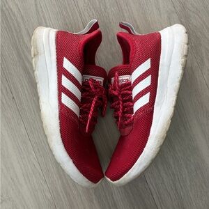 Adidas Crimson and White Running Shoes